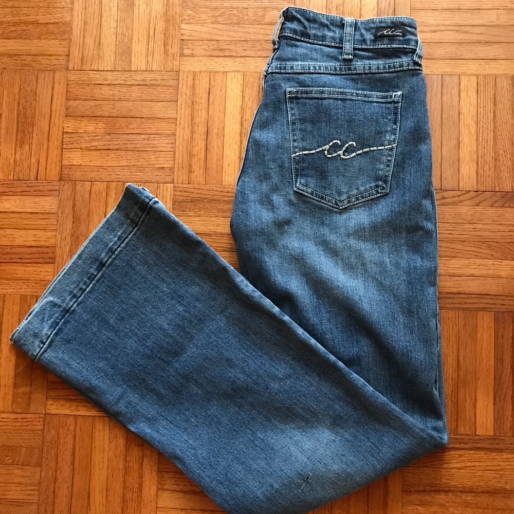Cowgirl Couture Mid Rise Trouser Jeans Size 27x34
